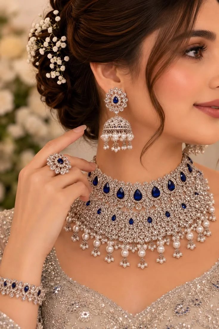 Elysian Chandbali Motif Necklace Set variant 4