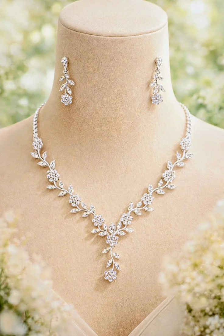 Tara Scalloped Pearl Bridal Set variant 2